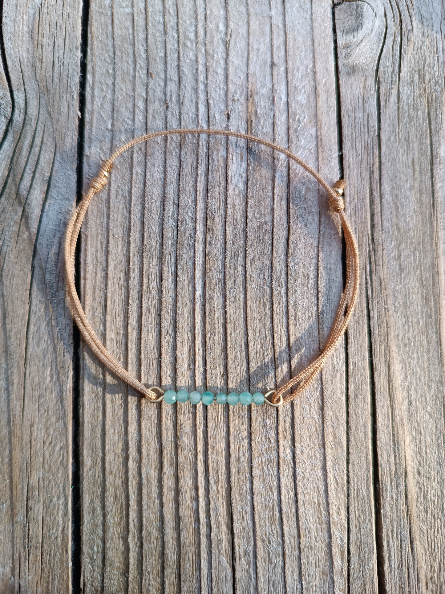 Armband Amazonit Mini-Perlen