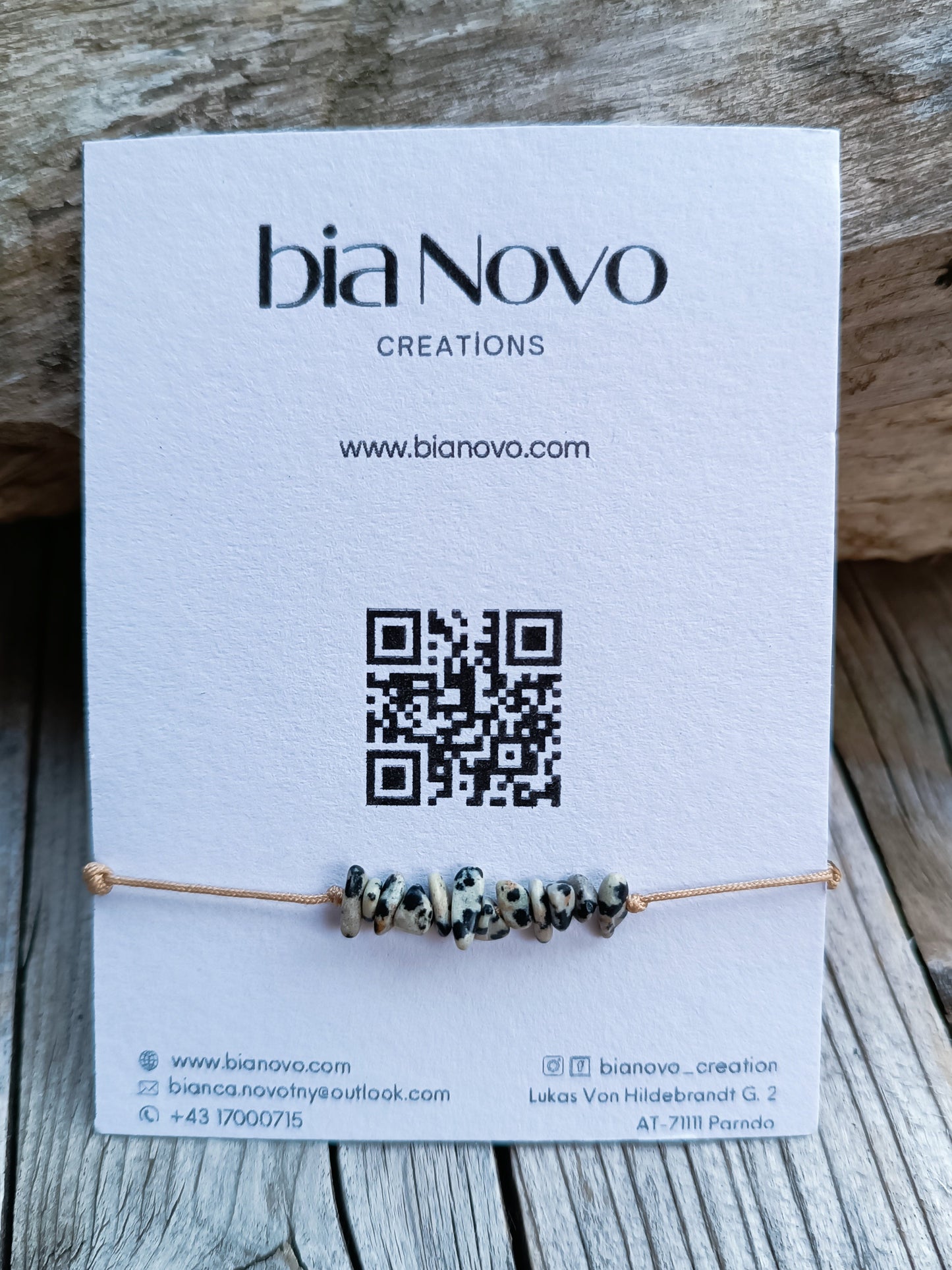 Dalmatiner Jaspis Armband